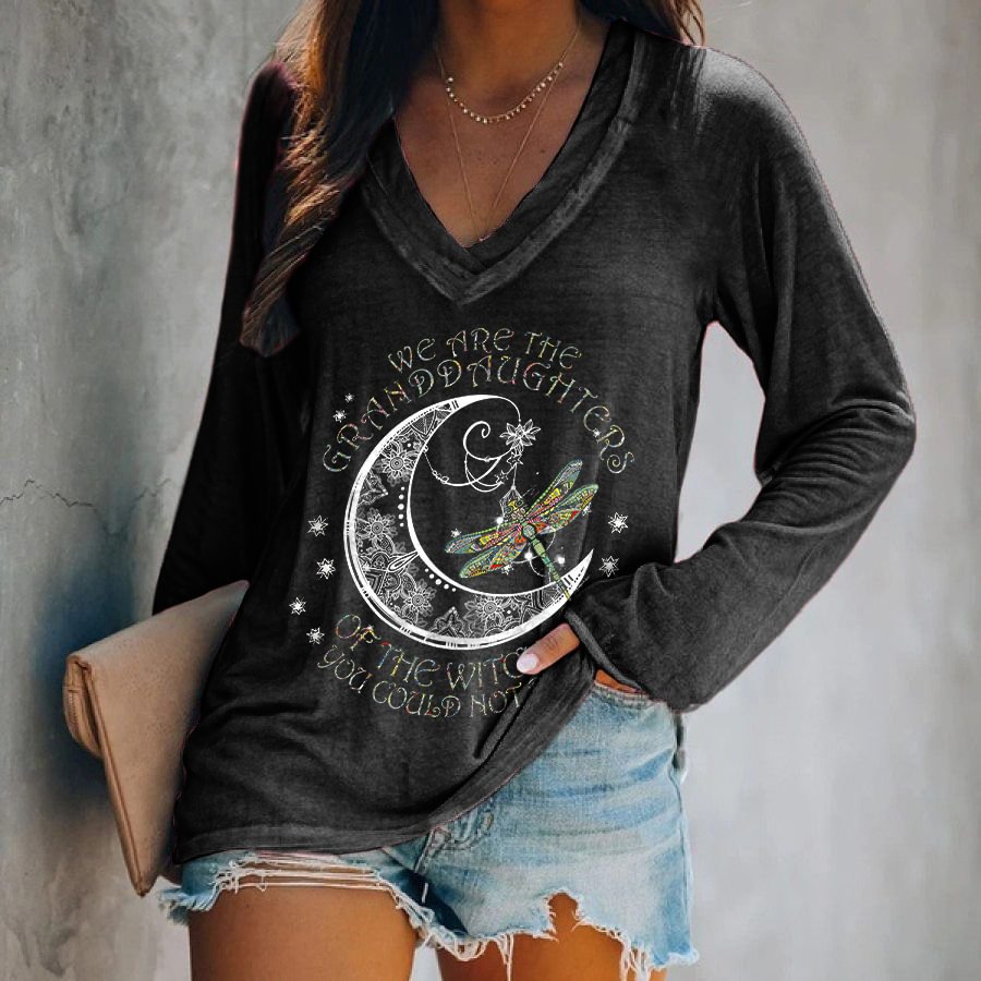 We Are The Granddaughters Of The Witches You Could Not Burn Printed T-shirt