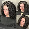 Curly Bob Lace Front Wigs For Women Kinky Curly Lace Front Wig 360 Lace Frontal Wig Brazilian Curly Human Hair Wigs