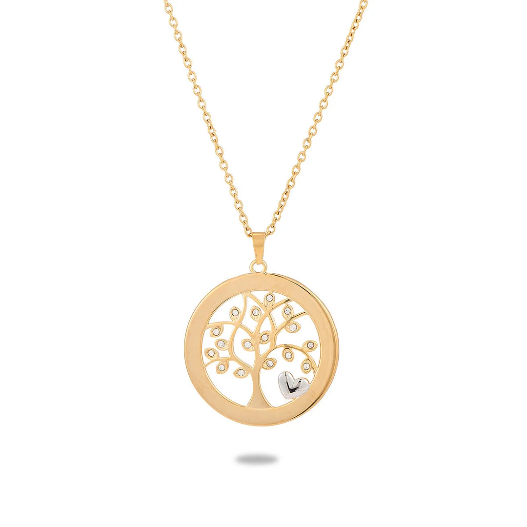 Whereas Empty Diamond Tree Of Life Love Titanium Steel Necklace