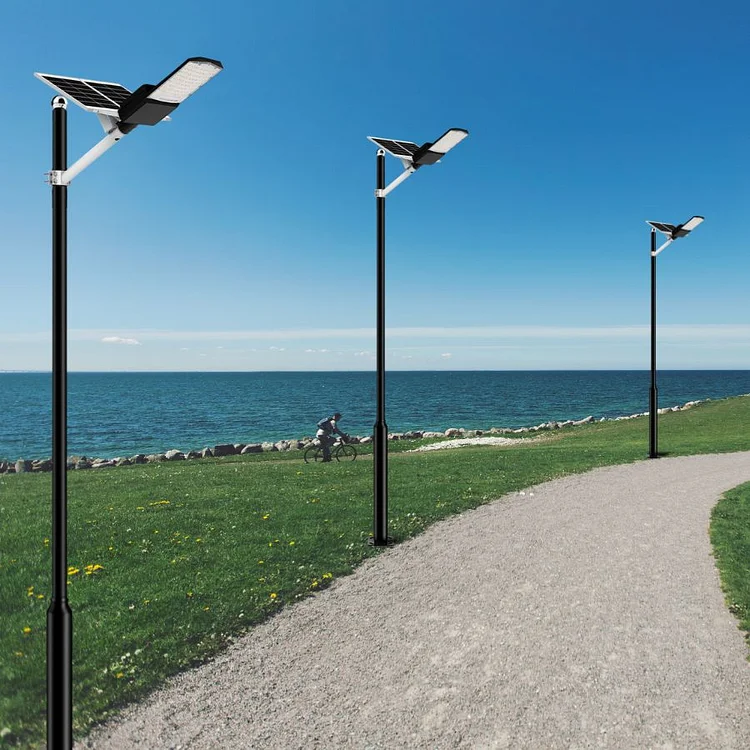 1200W solar street light with pole -30,000lumens