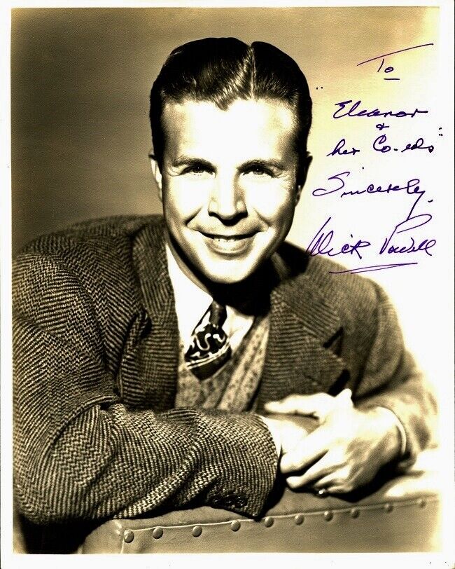 Superb Vintage DICK POWELL Signed Photo Poster painting