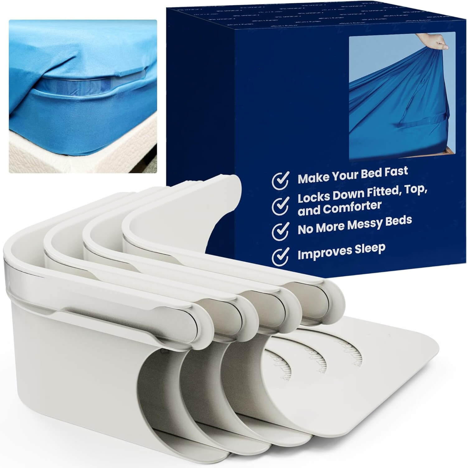 Unique Gift Sheet Holders Secure Bed Sheets Firmly in Place
