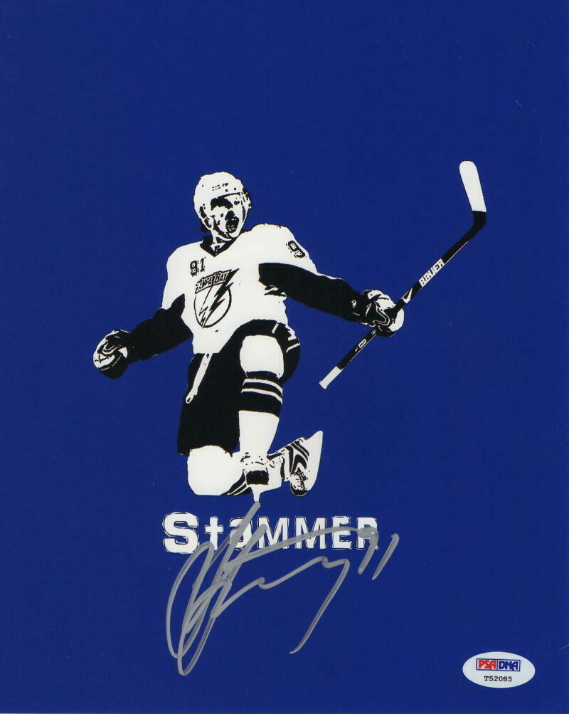 STEVEN STAMKOS SIGNED AUTOGRAPH 8x10 Photo Poster painting - TAMPA BAY LIGHTNING COOL IMAGE PSA