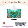 (24cm)Diamond Art Tissue Box Cover DIY PU Desktop Organizer Large(Turtle)