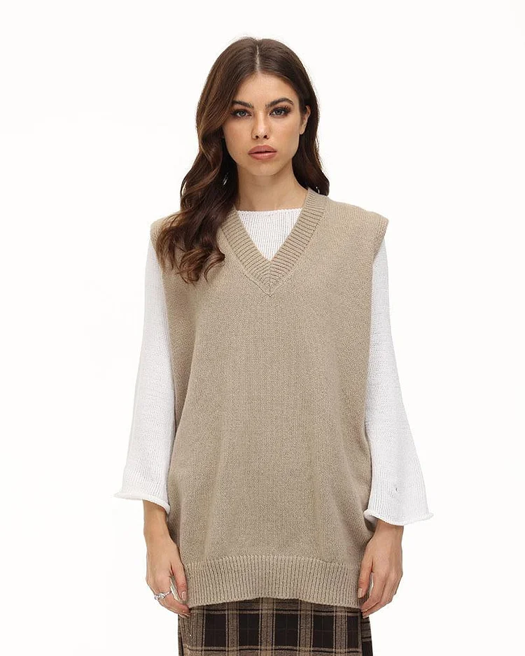 Maianna Oversized Sweater Vest