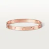 Cartier 18k Rose Gold Love Bangle Bracelet Size 17