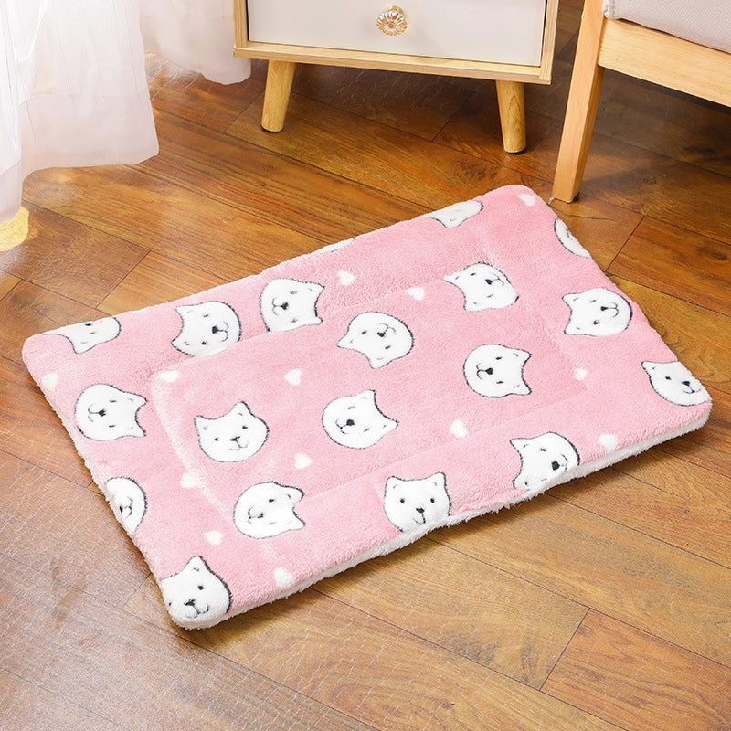 Spot Pet Sleeping Mat Thickened Autumn And Winter Warm Mat Cat Dog Universal Blanket Mat Pet Supplies
