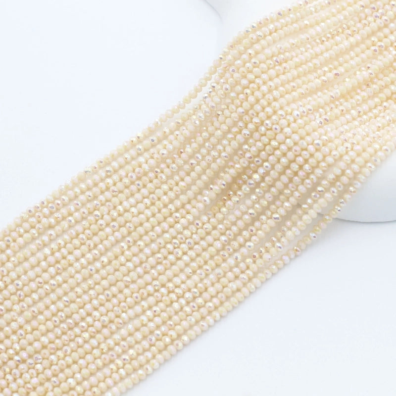 2 Pieces 2 Pieces Per Pack Artificial Crystal Glass Geometric Beads