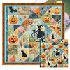 Patchwork Pumpkin Witch-11CT Stamped Cross Stitch 45*45cm/17.72*17.72in