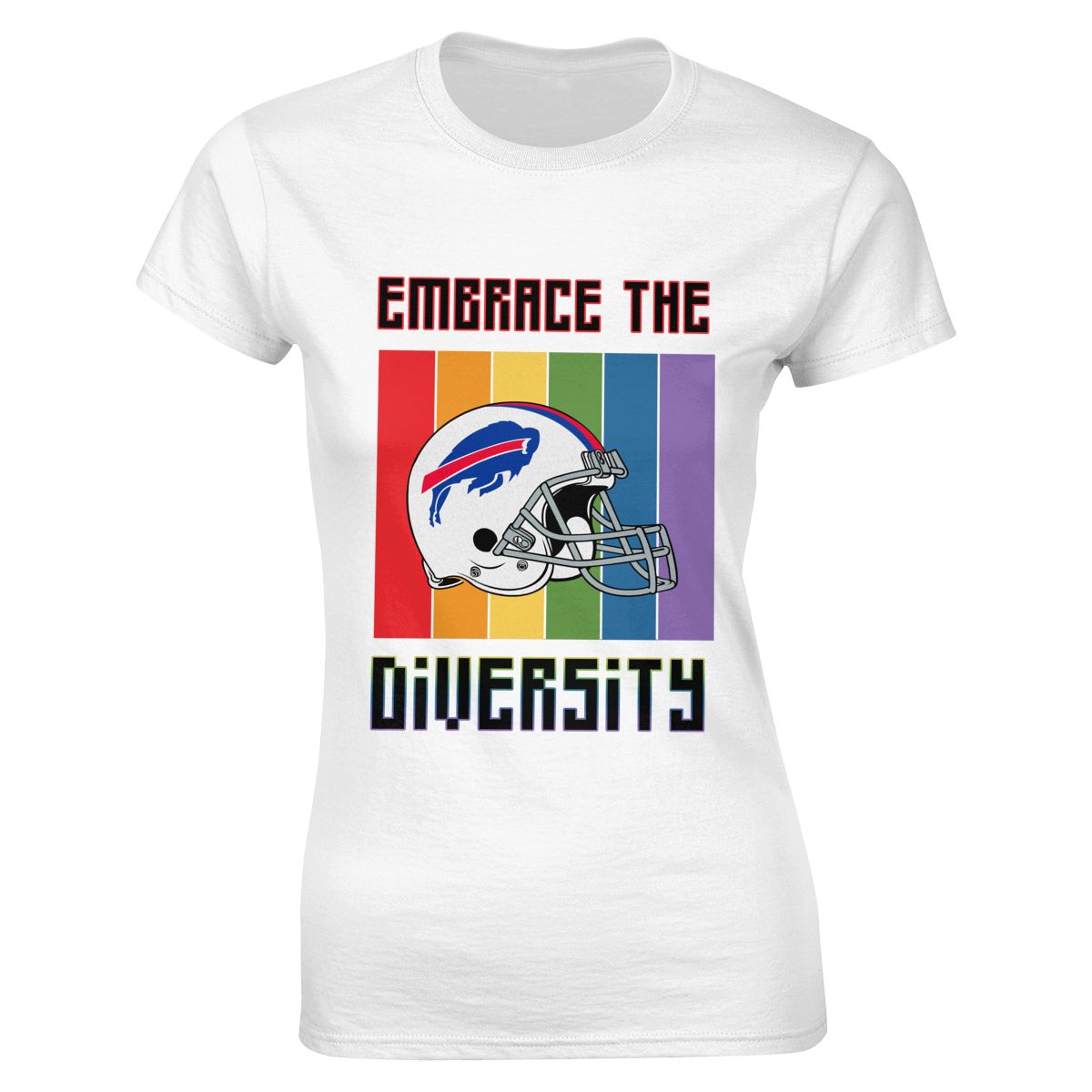 Buffalo Bills Embrace The Diversity Women's Soft Cotton T-Shirt
