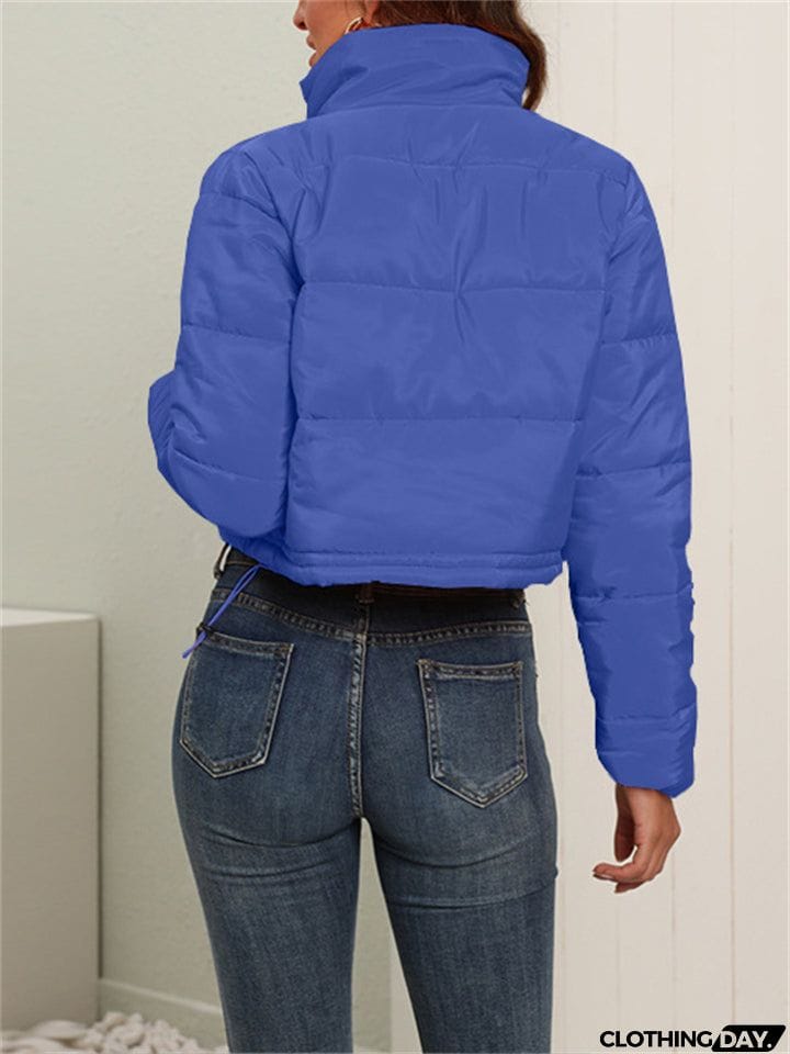 Winter Fashionable Women's Warm Crop Down Coats