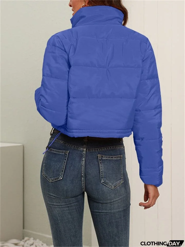 Winter Fashionable Women's Warm Crop Down Coats