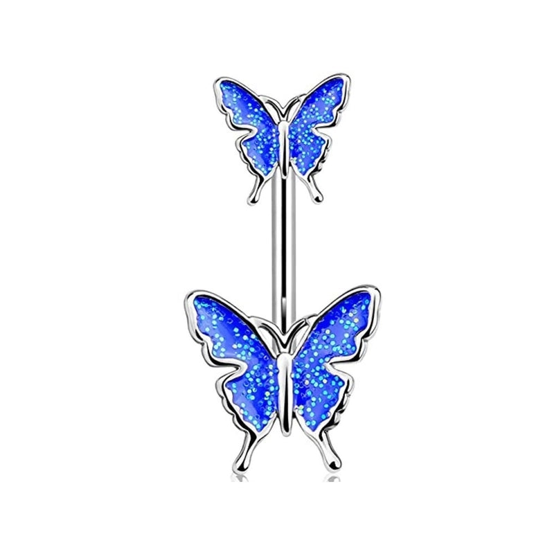 1 Piece Belly Rings Minimalist Color Block 304 Stainless Steel Inlay Zircon