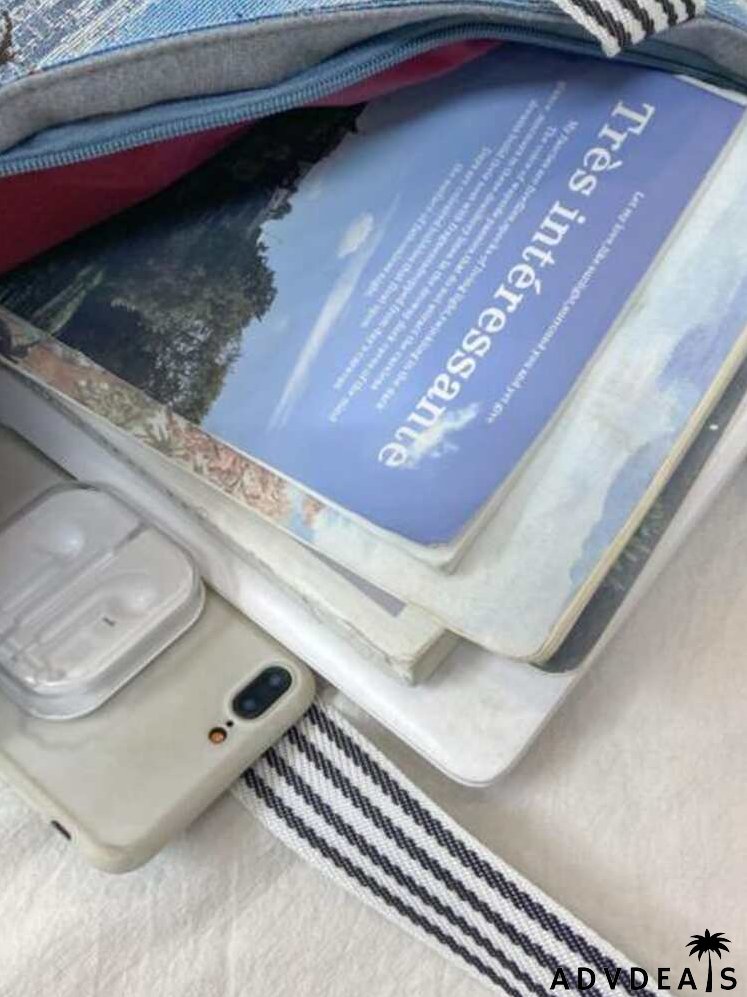 Cartoon Graphic Shoulder Tote Bag