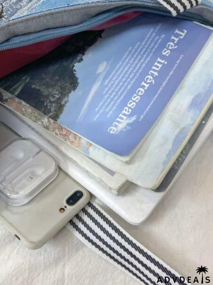 Cartoon Graphic Shoulder Tote Bag