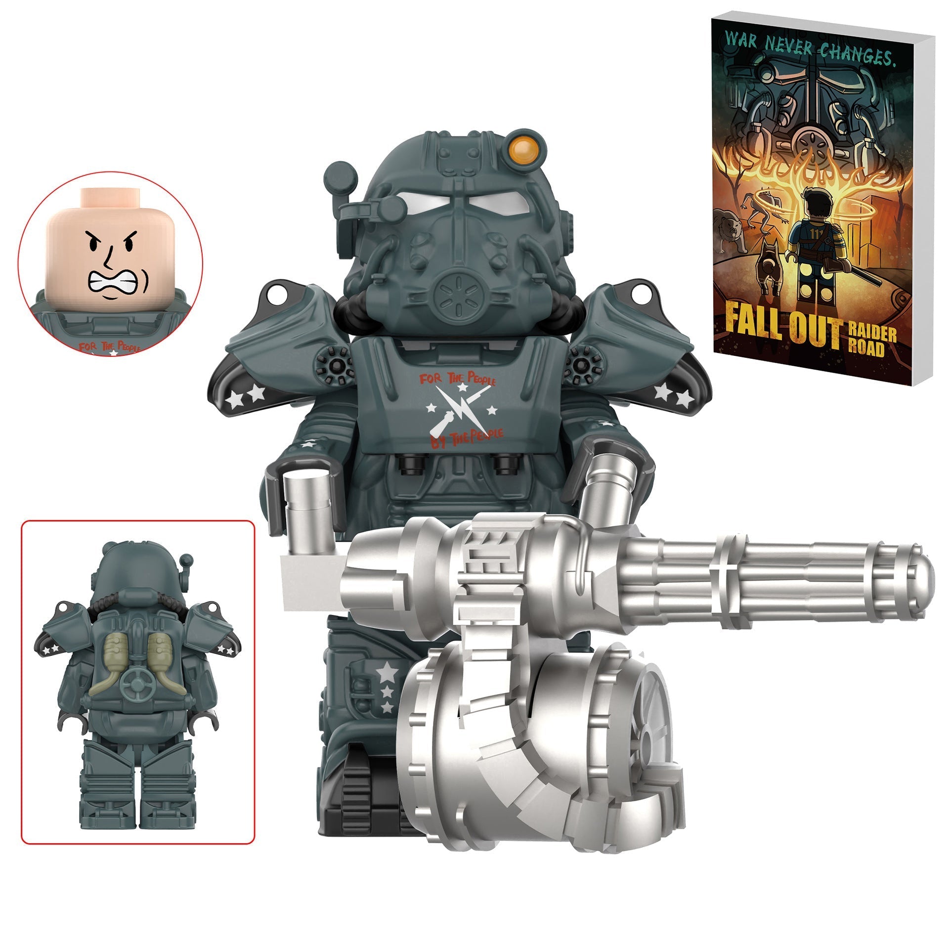 T-60 Power Armor (Minutemen) Custom Fallout Minifigure LBS monstertoys