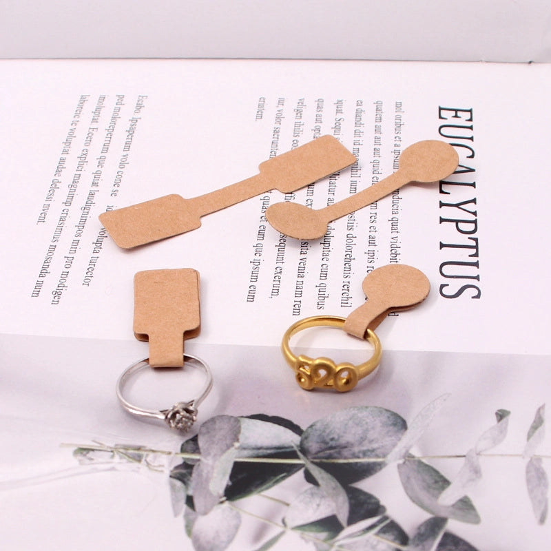 100 PCS/Package Paper Minimalist Classic Style Solid Color Jewelry Packaging Cards3