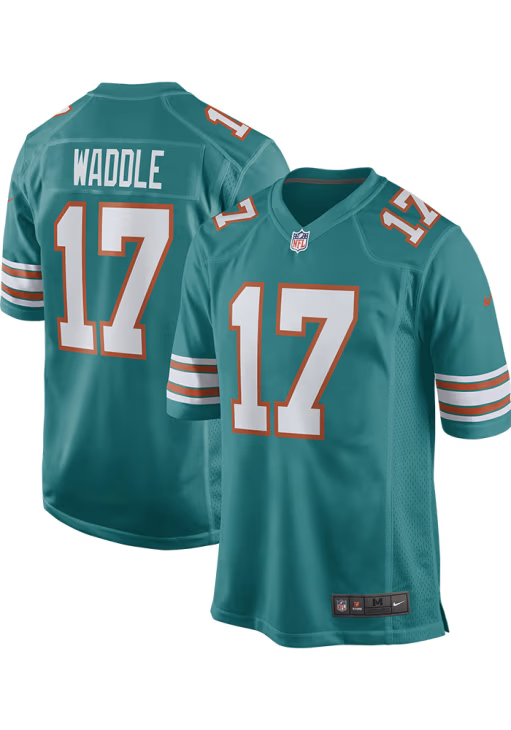 Miami Dolphins 17# Jaylen Waddle Nike Vapor F.U.S.E. Limited Jersey mysite
