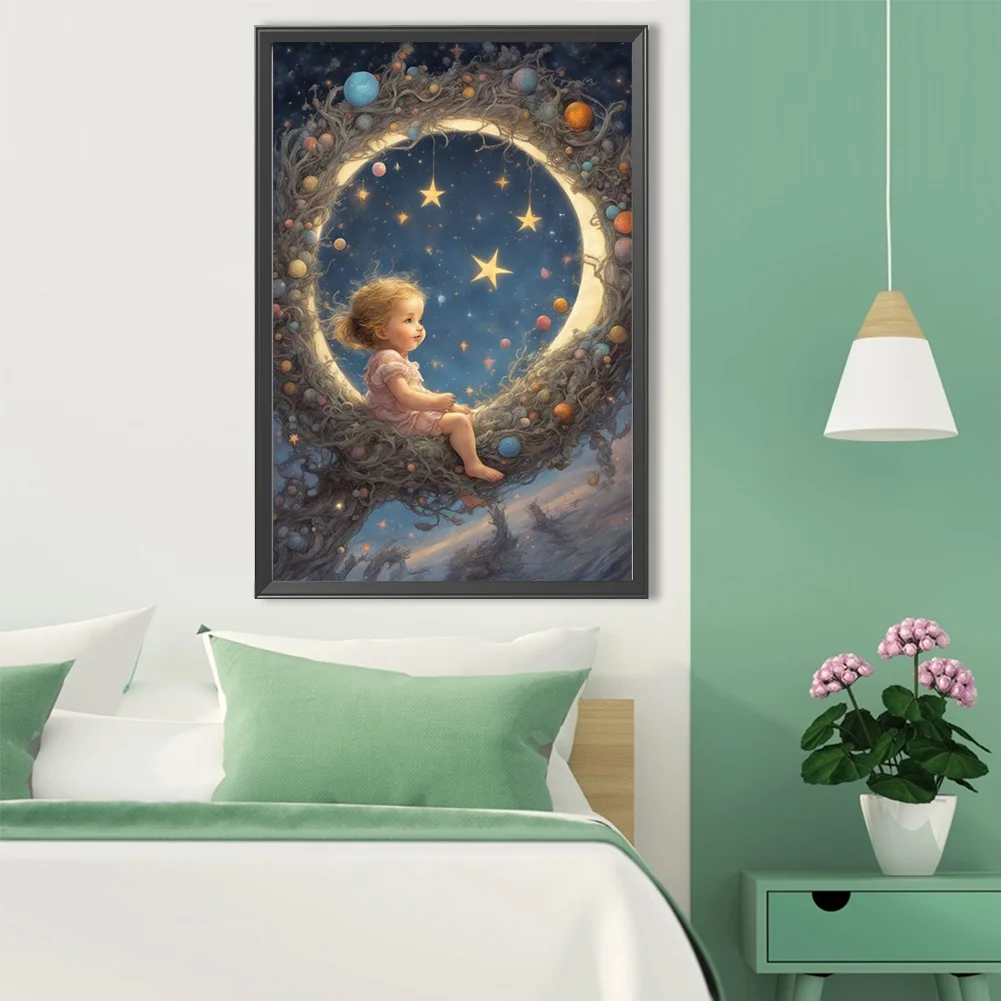 Diamond Painting - Full Round Drill - Angel Baby(Canvas|40*60cm)