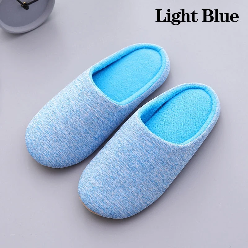 Winter Indoor Women Slippers House Plush Soft Cotton Slippers Non-slip Floor Shoes Home Slippers Women Slides For Bedroom