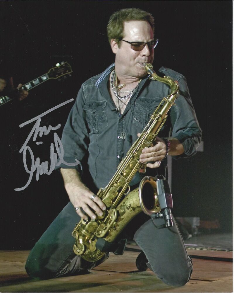 Thom Gimble Autographed 8x10 Axis Foreigner  B390