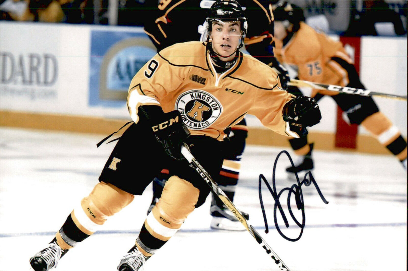 Nathan Dunkley SIGNED 4x6 Photo Poster painting KINGSTON FRONTENACS / NHL DRAFT 2018