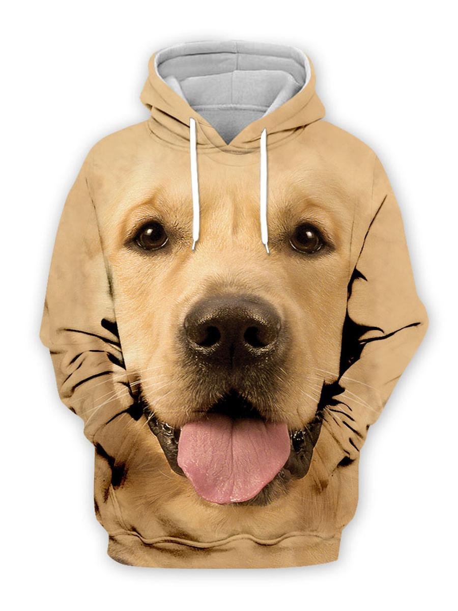 Unisex 3D Graphic Hoodies Sweatshirts Animals Dogs Golden Retriever