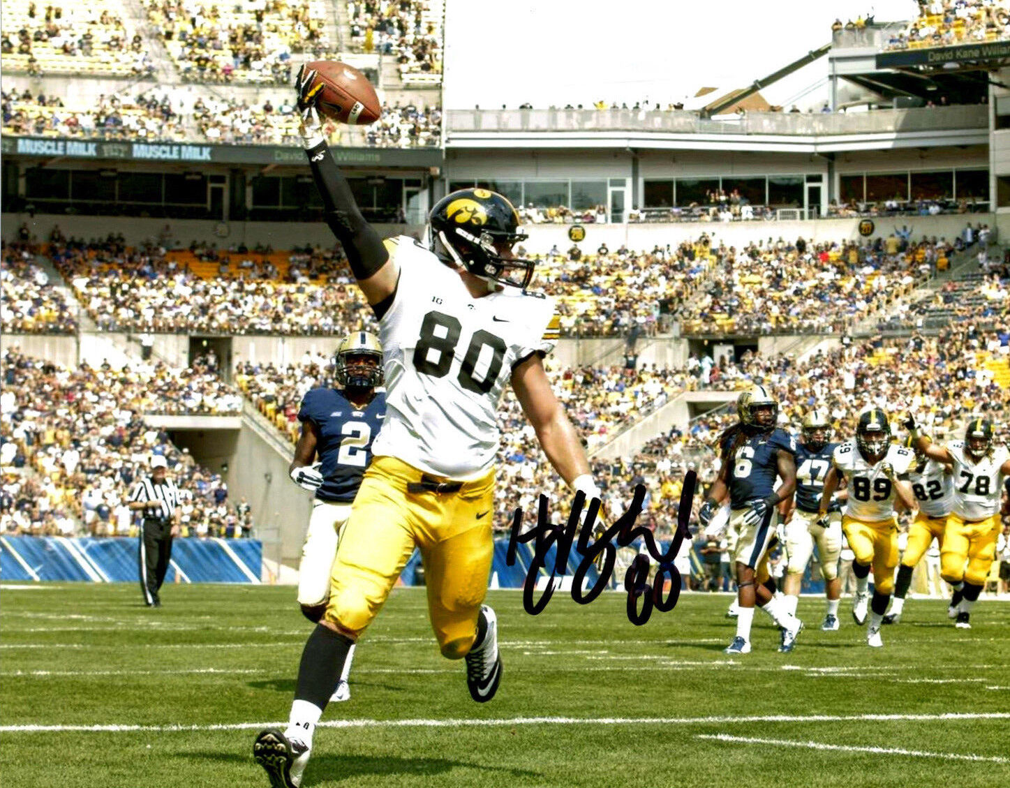 Henry Krieger-Coble Iowa Hawkeyes signed autographed 8x10 football Photo Poster painting HAWKS f