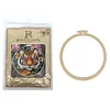 Tiger-DIY Embroidery Kit with Pattern Cotton Threads Needles Hoop 30*30cm/11.81*11.81in tapestrymarket