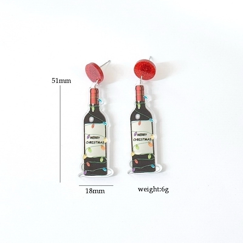 Minimalist Cartoon Letter Arylic Stoving Varnish Women’s Drop Earrings 1 Pair