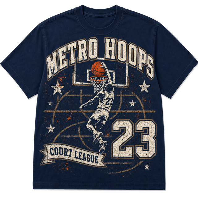 Metro Hoops Cotton T-Shirt