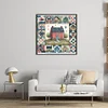 【Limited Stock Sale】Colorful House-11CT Stamped Cross Stitch 50*50cm