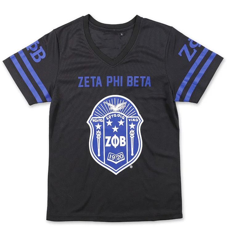 SORORITY JERSEY SHIRT- BLACK