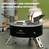 6800W Camping Gas Stove with Storage Bag Foldable Picnic Stove Cooking Accessory