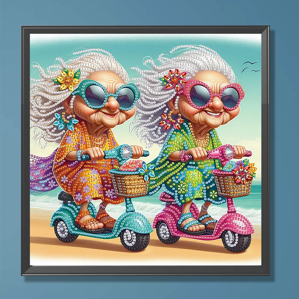 Diamond Painting - Partial Special Shaped Drill - Grandma(Canvas|30*30cm)