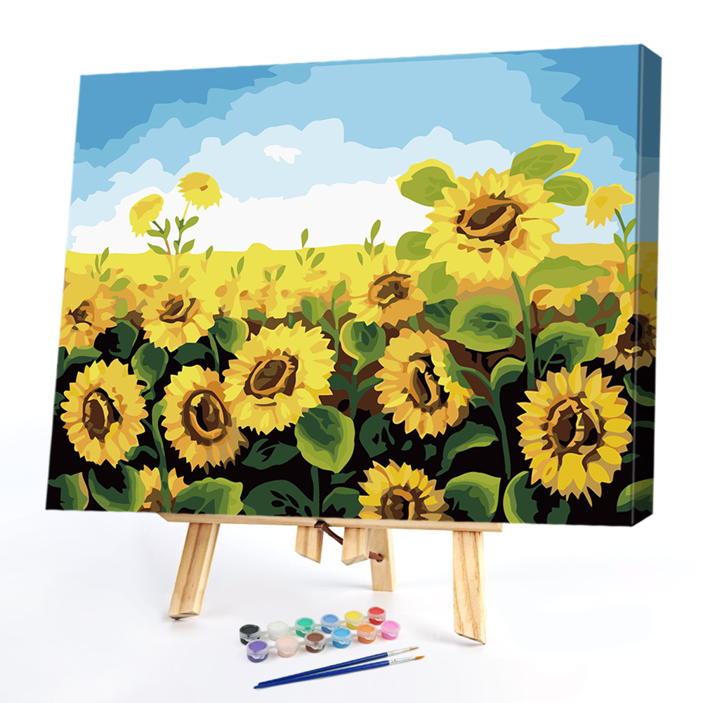 

40*50CM Paint By Numbers-Sunflower, 501 Original