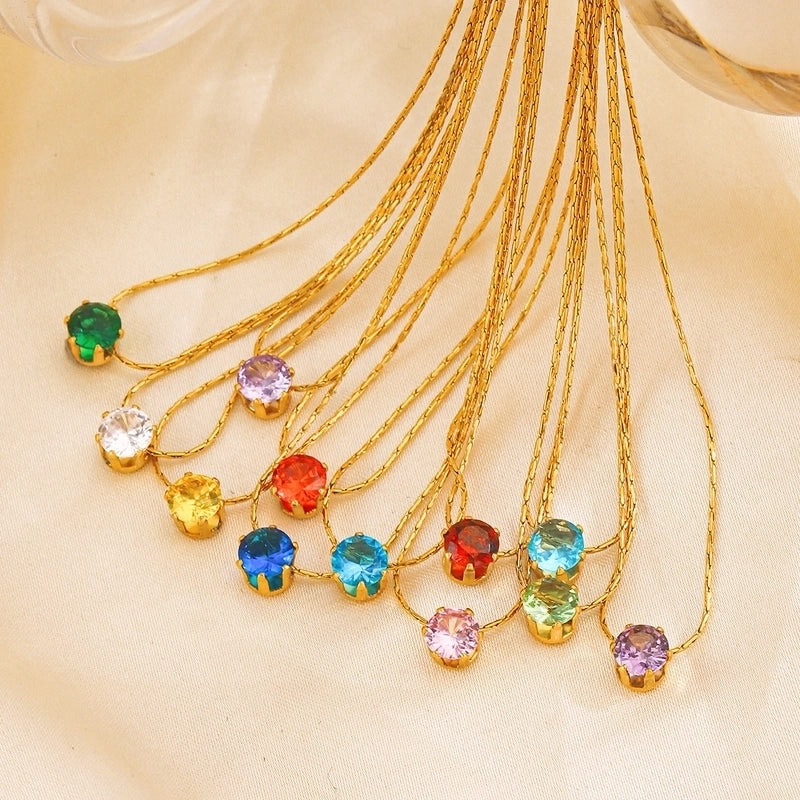 Elegant Geometric 304 Stainless Steel Plating Pendant Necklace