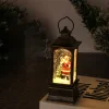 Christmas glowing interior water-filled wind lantern