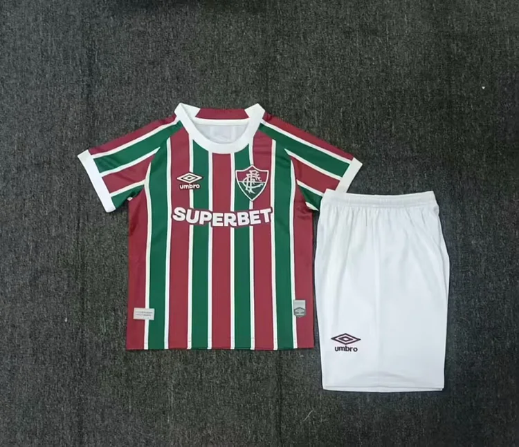 2025-26-Fluminense Home-Jersey-Children's Kit
