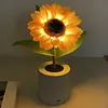A sparkling sunflower lamp a twinkling sunflower tree three-color lighting realistic 3D design USB c