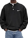 Men's Casual Loose-Fitting Crew Neck Sweatshirt