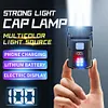 COB+SMD LED Super Bright Flashlight Rotatable Hat Clip Light for Night Running