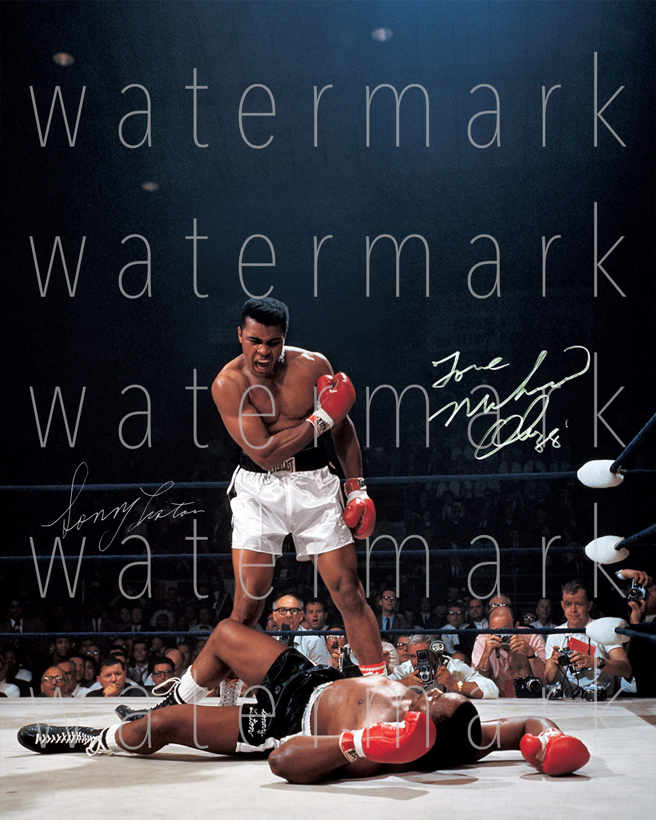 Muhammad Ali Sonny Liston Cassius signed 8X10 Photo Poster painting picture poster autograph RP