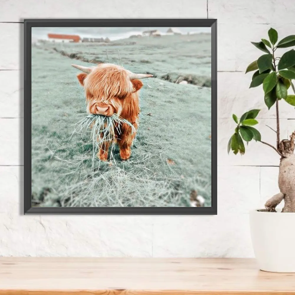 Full Round Diamond Painting 30*30cm - Calf