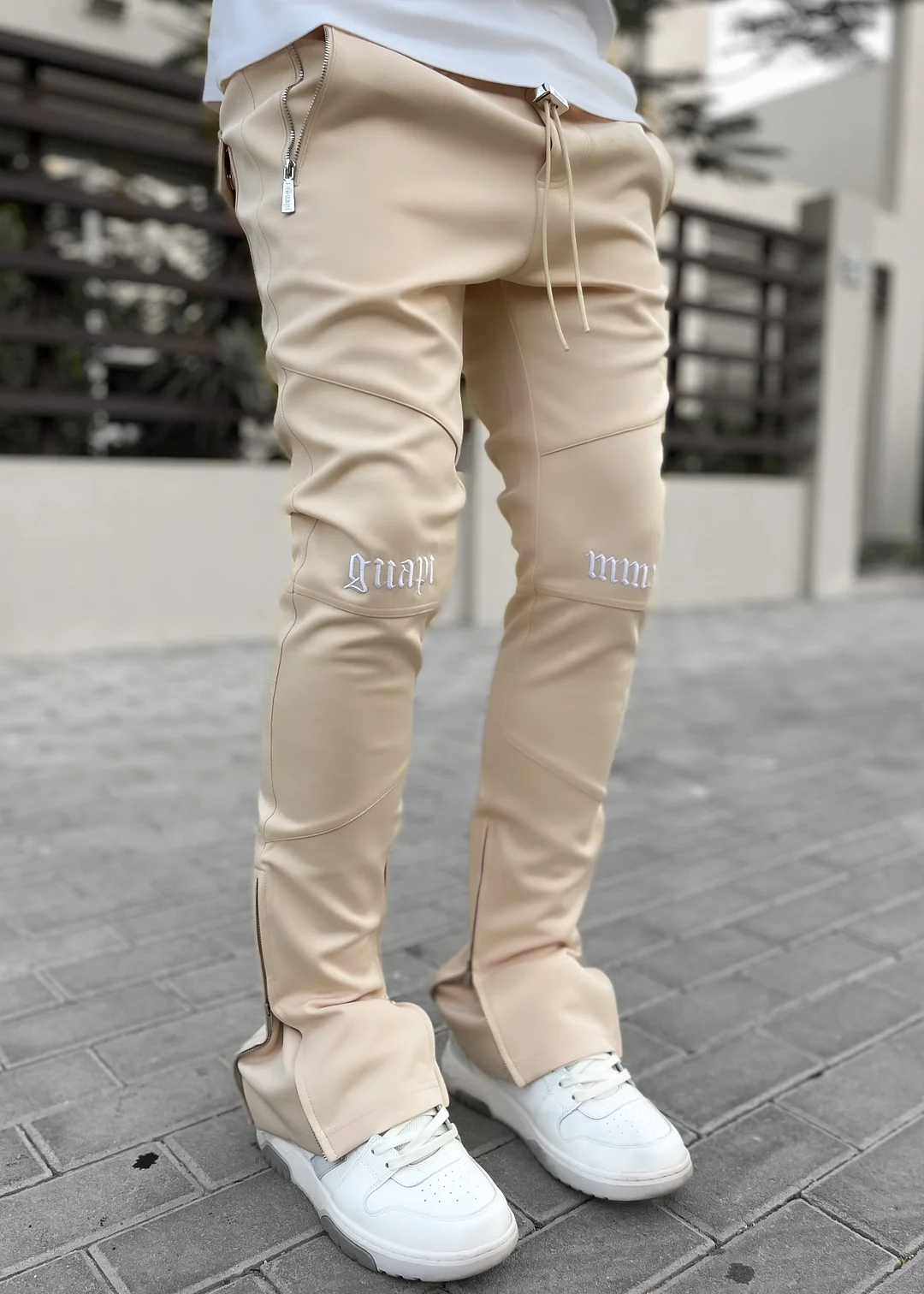 Sand Brown Essence Track Pants