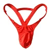 Men's Fashion Sexy Hollow Out Double Low Brief Thong G-String Bikinis Underwear