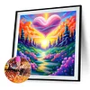 Diamond Painting -DIY Round Drill Partial AB Colorful Scenery(45x45 CM)