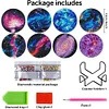 8pcs DIY Galactic System Diamond Painting Acrylic Coasters