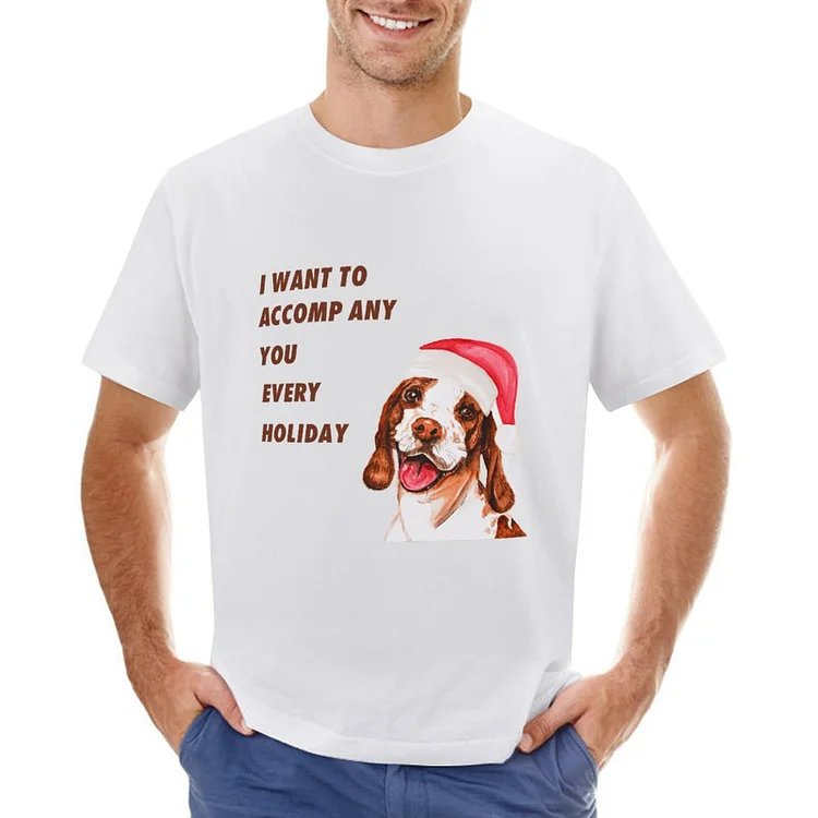 Christmas Dog Designable Men's T-shirt	