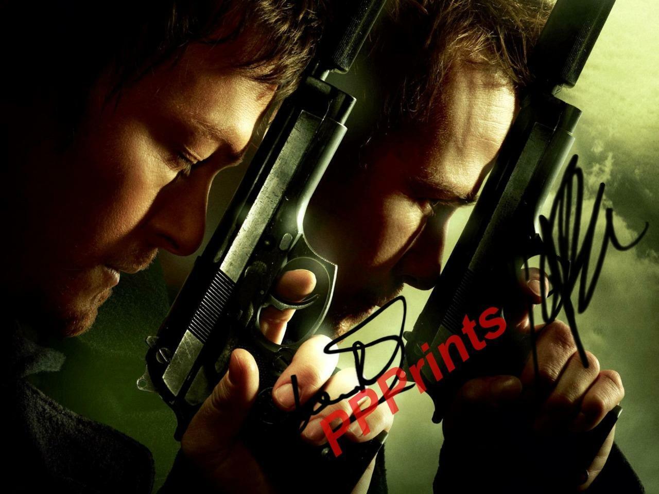 THE BOONDOCK SAINTS 2 Sean P Flanery Norman Reedus SIGNED 10X8 REPRO Photo Poster painting PRINT